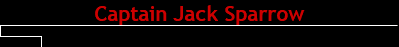 Captain Jack Sparrow