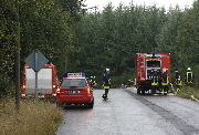 Feuerwehr an der Absturzstelle